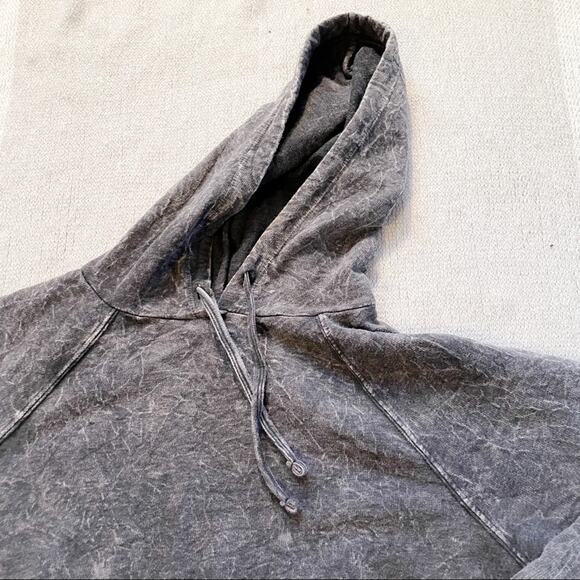 Torrid Black Mineral Wash Midi Hoodie - Size 1X - Picture 3 of 12